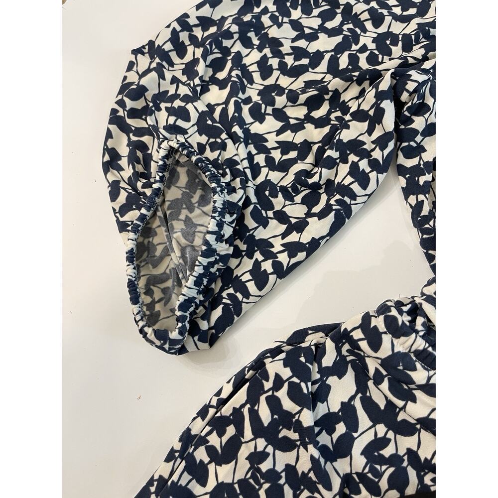 NWT Lane Bryant Floral Jersey Dress Blue And White Size 18/20 - Picture 3 of 9